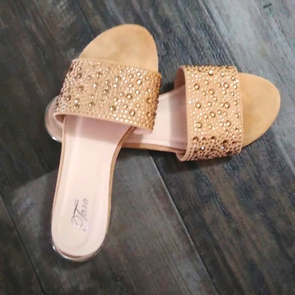Blingy Slip-on Sandals